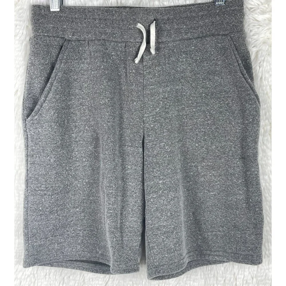 Threads & Thoughts Boys 16 Shorts Gray Drawstring Front Pockets Sweatpant Shorts
